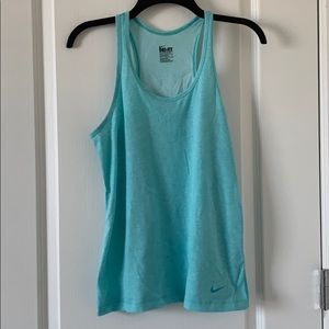 Blue Nike Dri-Fit tank